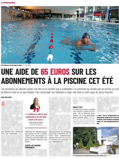 Chèques piscines